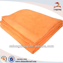 100% pure orange bamboo blankets